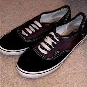 Vans black and grey size 4.5 men’s shoes.
